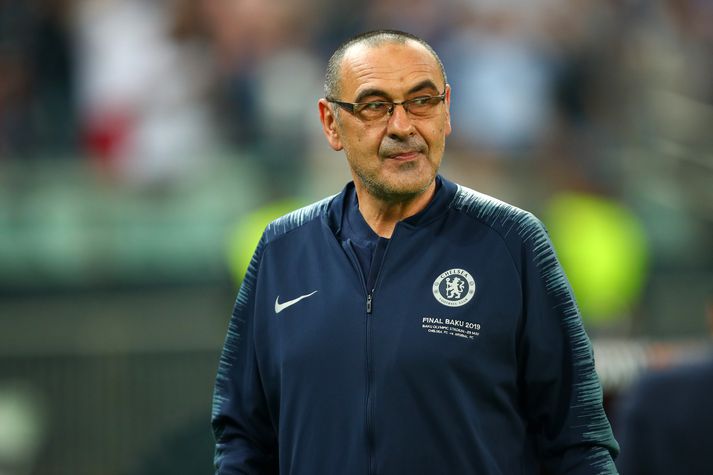 Sarri er á förum frá Chelsea eftir aðeins eitt ár við stjórnvölinn hjá liðinu.