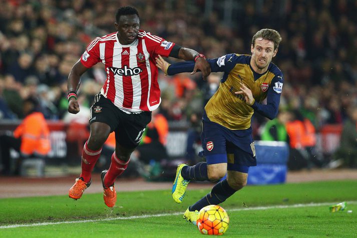 Victor Wanyama í baráttunni gegn Arsenal.