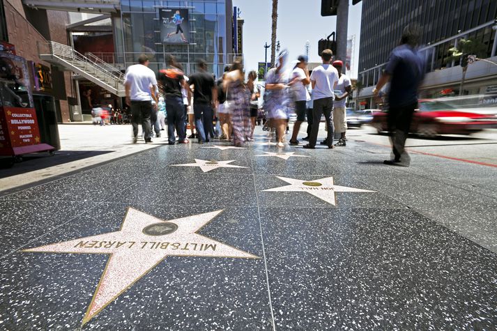 Frægðarstéttin er vinsæll viðkomustaður ferðamanna í Hollywood.