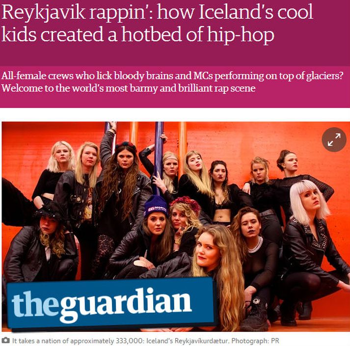 Blær í Reykjavíkurdætrum er í viðtali við The Guardian.