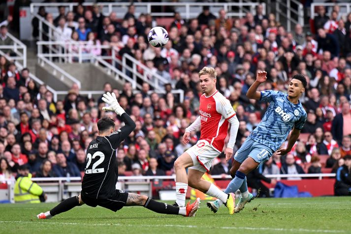 Ollie Watkins skoraði síðara mark Aston Villa í dag.