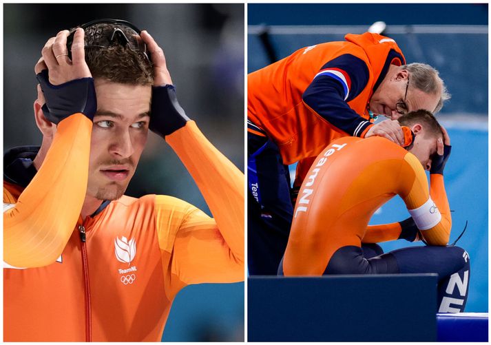 Hollendingurinn Joep Wennemars var gríðarlega svekktur eftir óhappið.