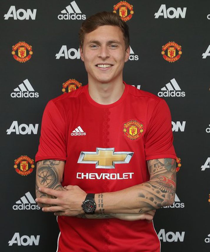 Lindelöf í búningi Manchester United.