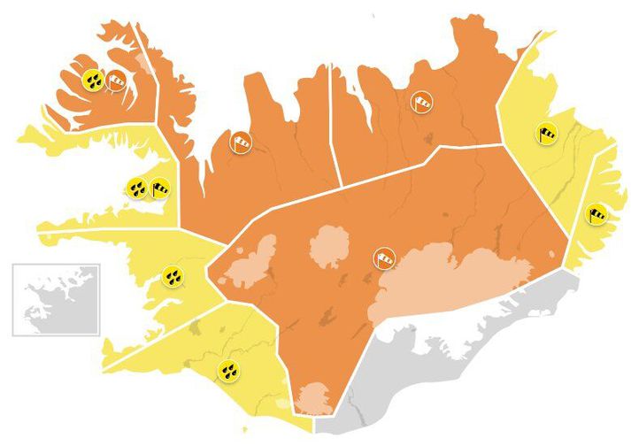 Svona verður staðan á hádegi á aðfangadag.
