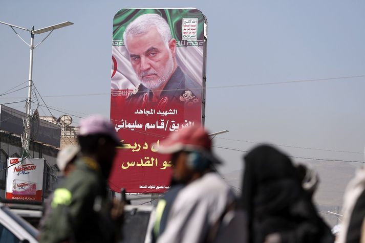 Qassem Soleimani var felldur í loftárás Bandaríkjanna í Írak í byrjun árs.