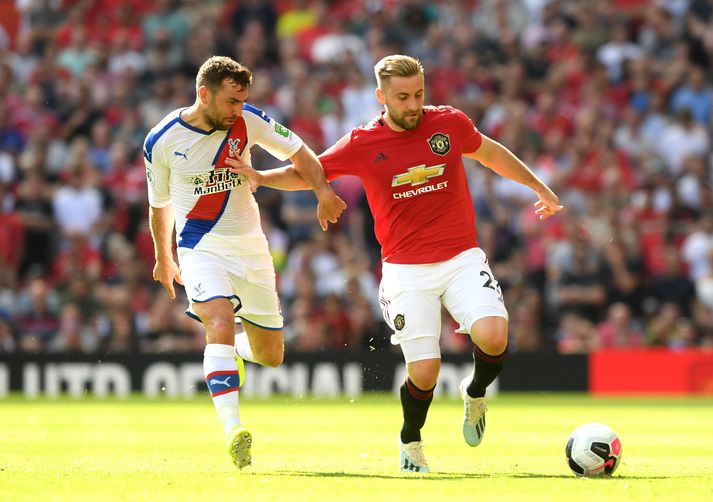 Shaw í leiknum gegn Crystal Palace.