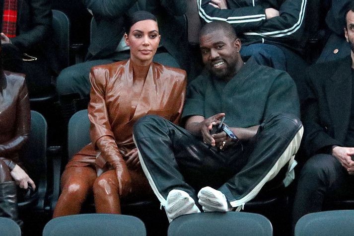 Kim og Kanye eru hjón.