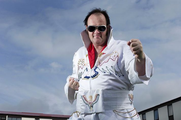 Jósef „Presley“ Ólason lofar góðu stuði á Elvis-hátíðinni í kvöld.