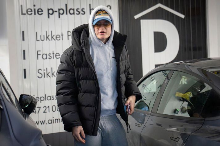 Marius Borg Høiby á leið til fundar við lögmenn sína í janúar á þessu ári. 