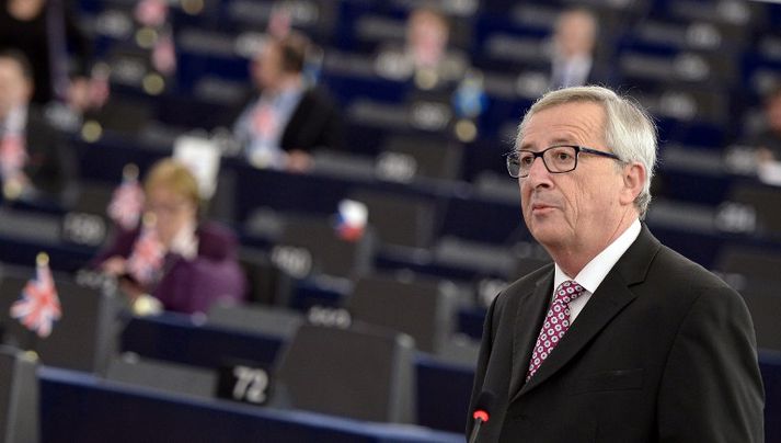 Jean-Claude Juncker, forseti framkvæmdastjórnar ESB, kynnti áætlunina á Evrópuþinginu í Strasbourg í morgun.