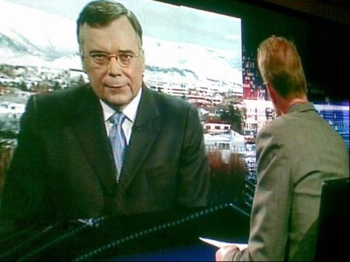 Geir Haarde svarar spurningum Stephen Sackurs í Hard Talk.