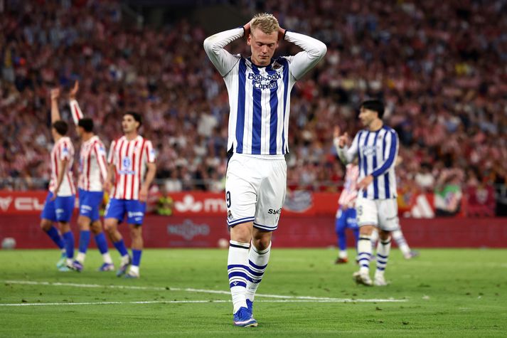 Orri Steinn Óskarsson klikkaði á góðu færi í leiknum og á víti í vítakeppninni en sem betur fer kostaði það Real Sociedad ekki bikarmeistaratitilinn.