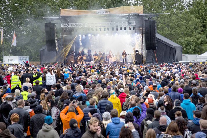 Frá Secret Solstice tónlistarhátíðinni í Laugardalnum.