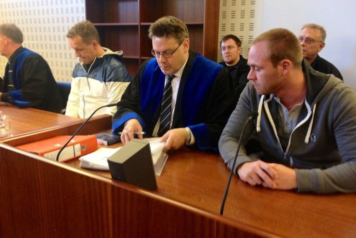 Þeir Elís Helgi og Steindór Hreinn mættu fyrir Héraðsdóm Reykjavíkur í dag.