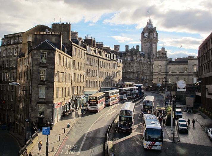 Leith-stræti í Edinborg