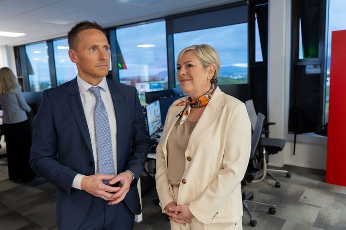 Björn Skúlason og Halla Tómasdóttir forseti. 