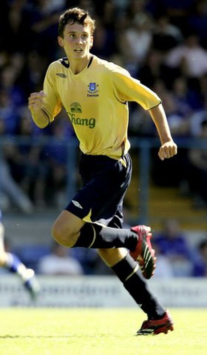 Bjarni Þór Viðarsson hóf ferilinn með Everton.