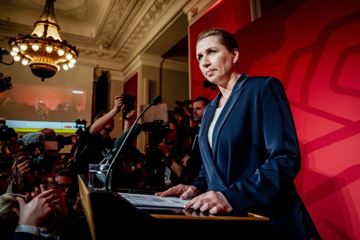 Hin 48 ára Mette Frederiksen hefur gegnt embætti forsætisráðherra Danmerkur frá árinu 2019.