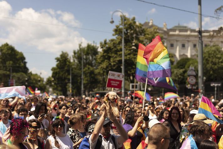 Frá Pride-göngunni í fyrra.