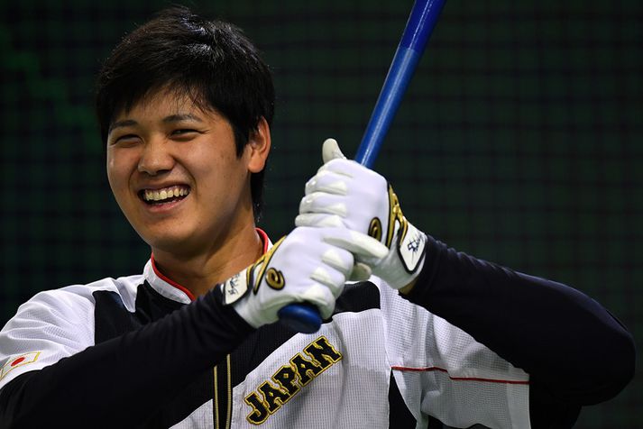 Shohei Ohtani er verðandi súperstjarna í bandaríska hafnarboltanum.