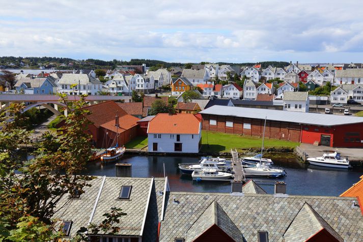 Smábátar í Haugesund í Haugalandi í Noregi.