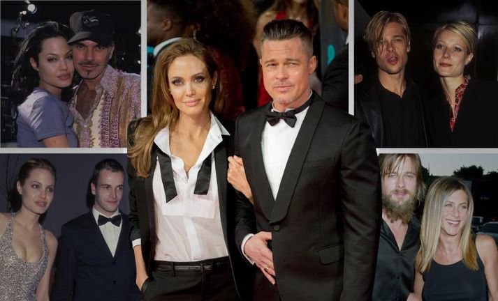 Hin mörgu sambönd Brad Pitt og Angelinu Jolie eiga margt sameiginlegt.