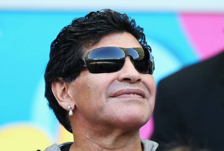 Diego Maradona vann HM með Argentínu árið 1986.