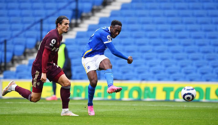 Danny Welbeck skoraði seinna mark Brighton í dag.