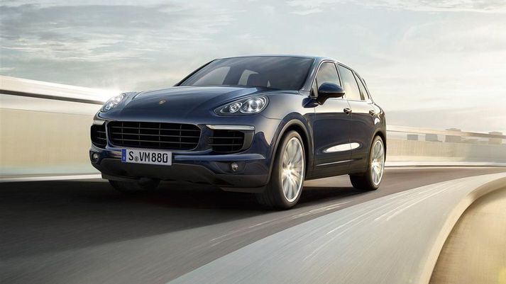 Einn af fjölmörgum Porsche-Cayenne sem eru til sölu hjá Bílabúð Benna.