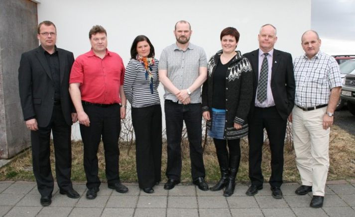 Sigurður Jóhannesson er lengst til vinstri. Myndin er tekin árið 2010, þegar Sigurður var formaður stjórnar.