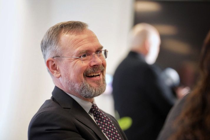 Daði Már Kristófersson, fjármála- og efnahagsráðherra, er kátur með að ríkissjóður fái að óbreyttu meira í kassan en áætlanir gerðu ráð fyrir.