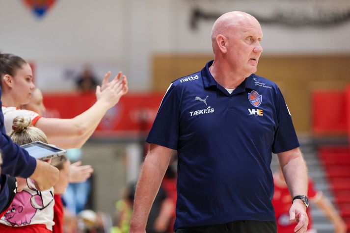 Stefán Arnarson var kátur eftir leikinn.