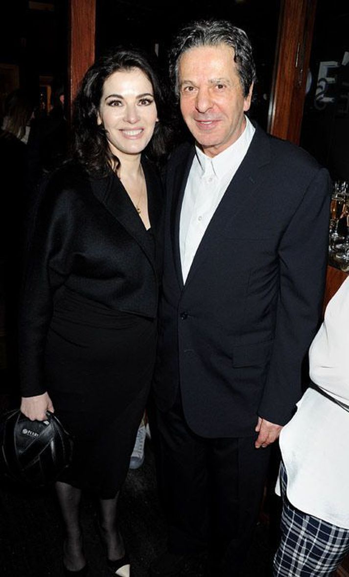 Nigella og Charles þegar allt lék í lyndi.