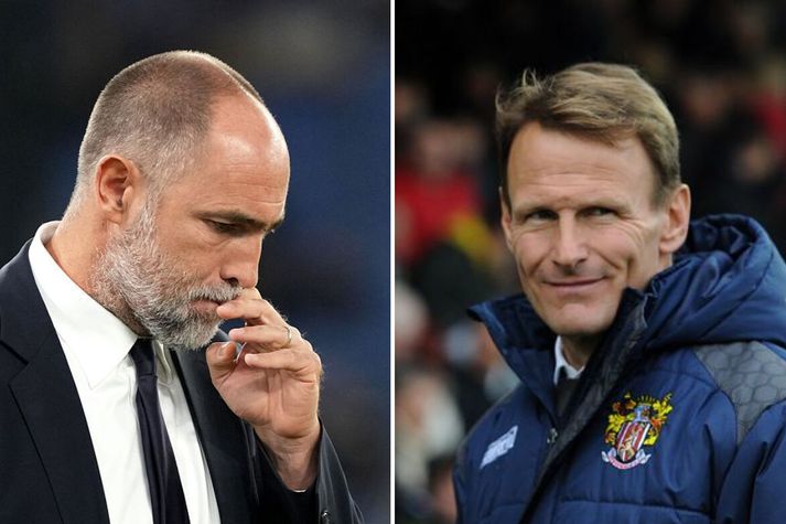 Sheringham (t.h.) segir ákvörðun hans gamla félags að ráða Tudor vera galna.