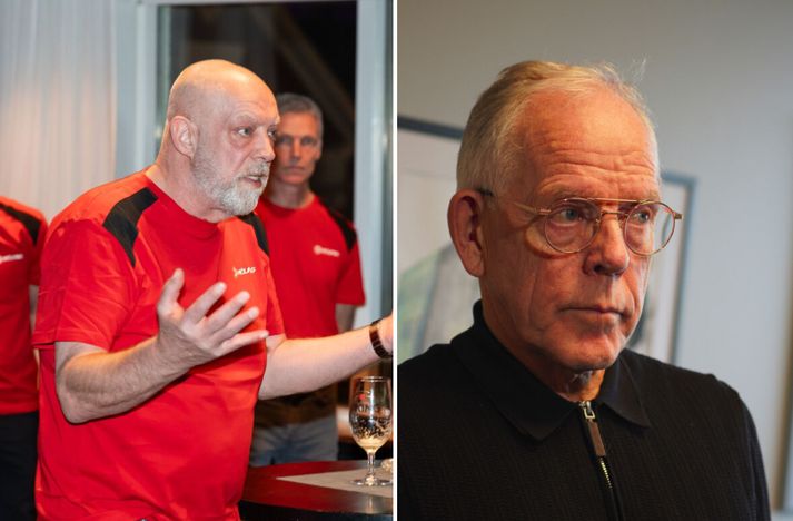 Sigurður G. Guðjónsson, lögmaður Vélfags, (t.h.) segir að Landsbankinn hafi fryst vörslureikning lögmannsstofu sinnar. Til vinstri er Alfreð Tulinius, stjórnarformaður Vélfags. Hann hefur átt í viðskiptum við Norebo JSC í gegnum annað fyrirtæki sem hann á undanfarin ár.