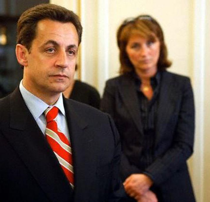 Nicolas Sarkozy og Carla Bruni-Sarkozy.