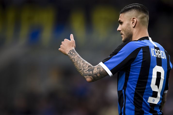 Mauro Icardi í leik með Inter þar sem hann skoraði 124 mörk í 219 leikjum.