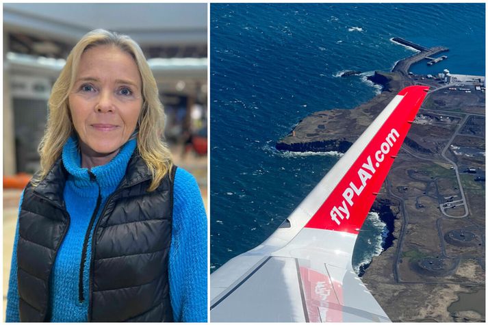 Baldvina Snælaugsdóttir, markaðsstjóri Kringlunnar, er föst í Sitges ásamt tæplega áttatíu öðrum í árshátíðarferð.