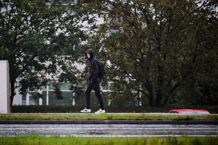 Hiti á landinu verður á bilinu átta til þrettán stig í dag. 