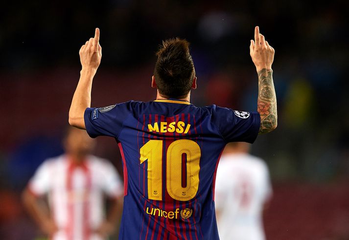 Messi er líklega ekki hrifinn af  ISIS-myndinni af sjálfum sér.