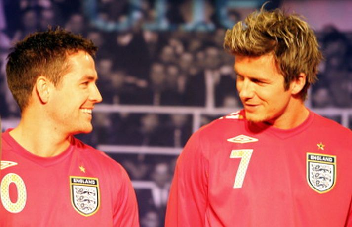 Michael Owen og David Beckham
