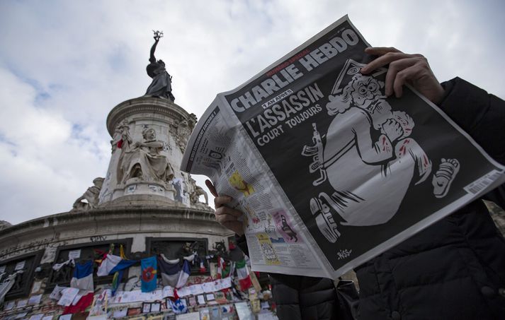 Sérstakt eintak af ádeilublaðinu Charlie Hebdo kom út í dag.