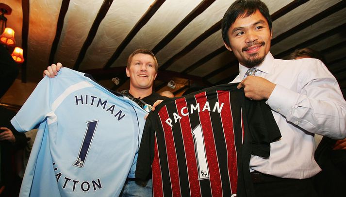 Ricky Hatton og Manny Pacquiao.