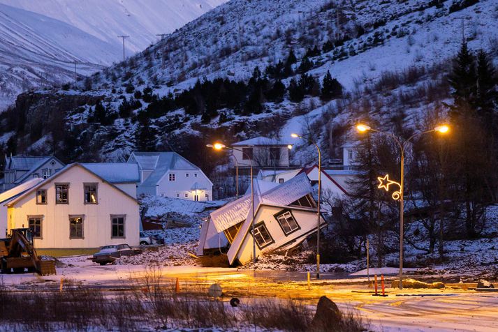 Ljóst er að mikið tjón hefur orðið á Seyðisfirði.