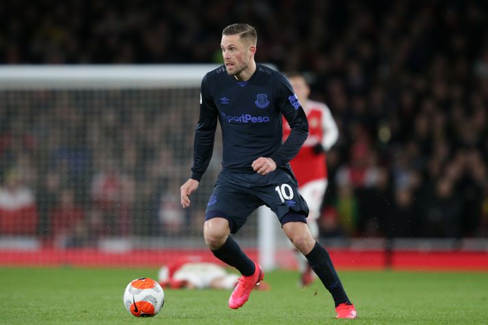 Gylfi Þór kom að báðum mörkum Everton gegn Arsenal um síðustu helgi.