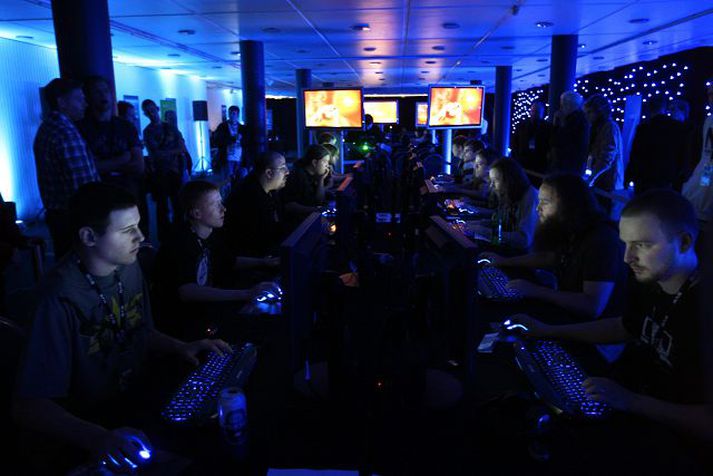 EVE Online leikinn í Laugardalshöllinni í október í fyrra. 
Fréttablaðið/Vilhelm