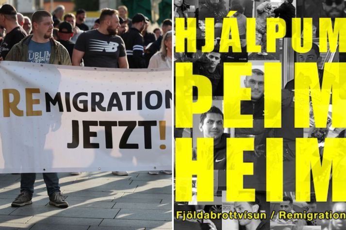 Dæmi um notkun á remigration í íslenskri stjórnmálaorðræðu.