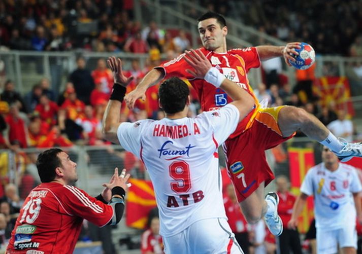 Kiri Lazarov fór mikinn á HM í handbolta.