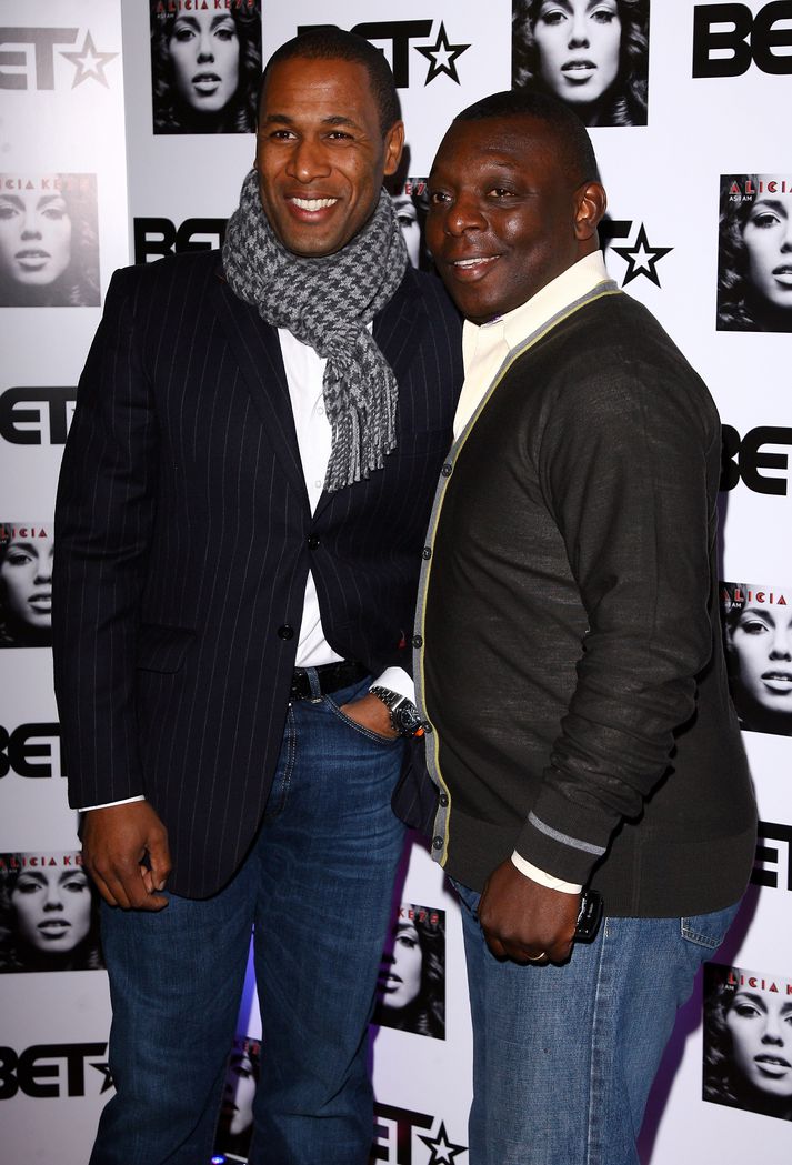 Félagarnir Les Ferdinand og Garth Crooks.