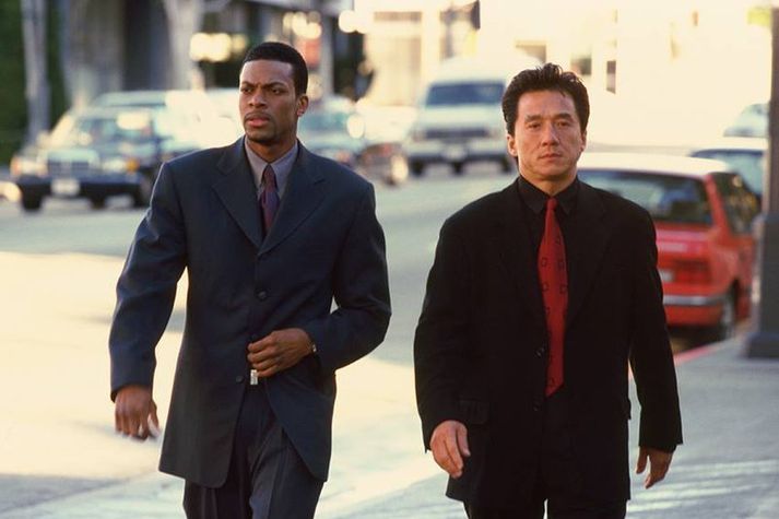 Þeir Jackie Chan og Chris Tucker voru í aðalhlutverkum í kvikmyndunum Rush Hour.